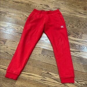 Adidas Kids Bright Red Sweatpants